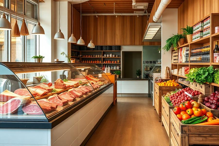 Fresh food retail display